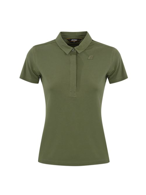 Polo Amanda piquet in cotone Green Lichen K-WAY | K 1127GWV15